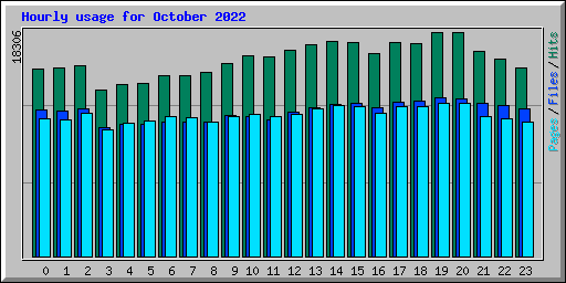 Hourly usage for October 2022