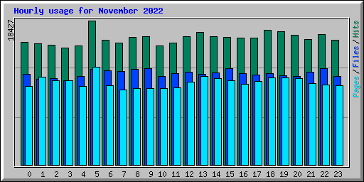 Hourly usage for November 2022