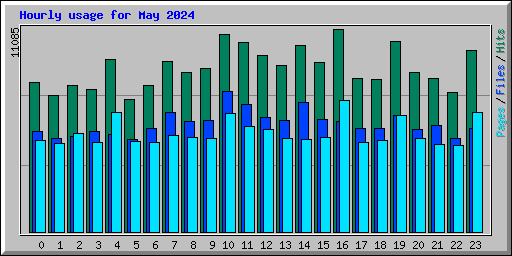 Hourly usage for May 2024