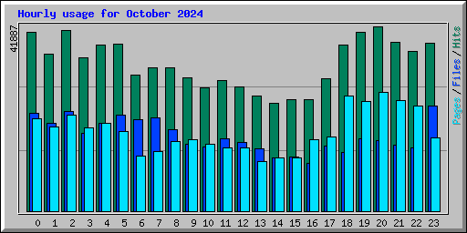 Hourly usage for October 2024